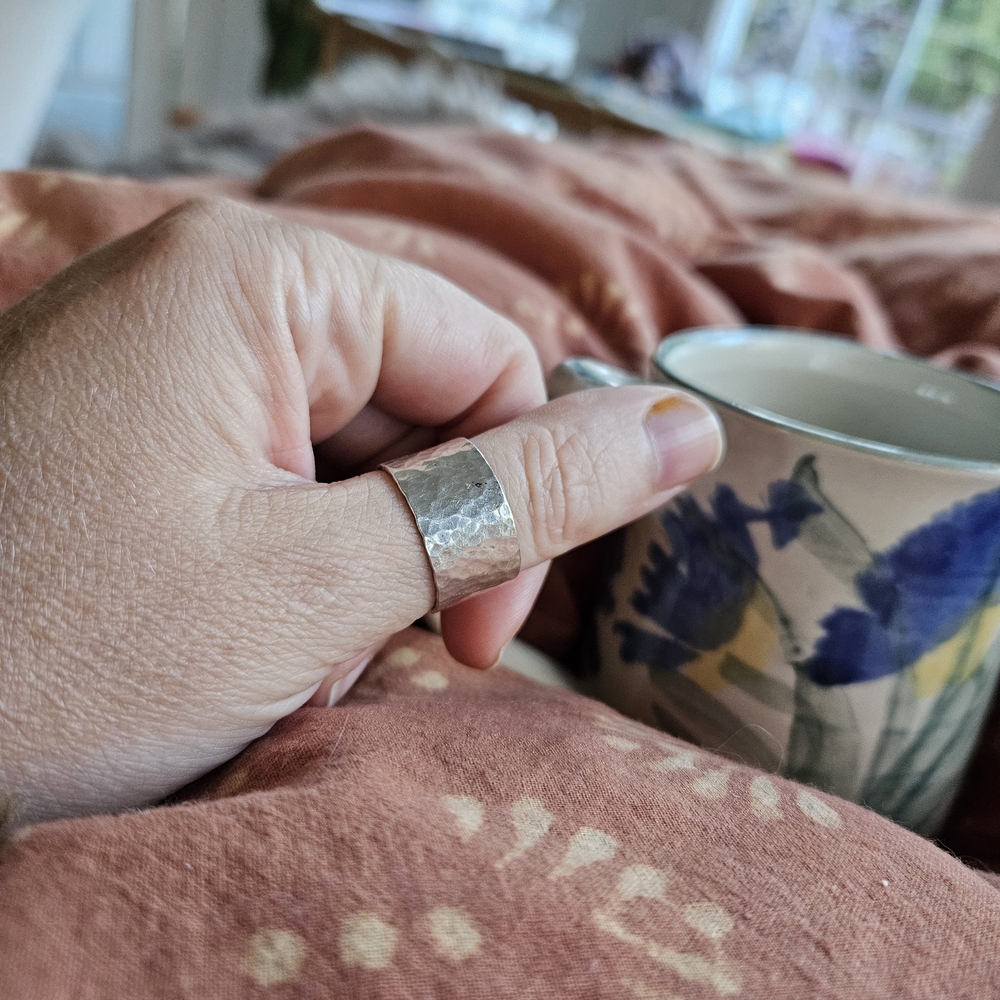 Sterling Silver Hammered Ring